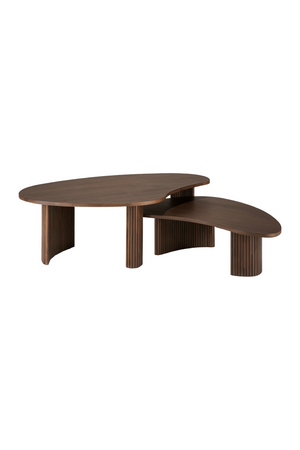   Teak Pebble-Shaped Coffee Table | Oroa.com