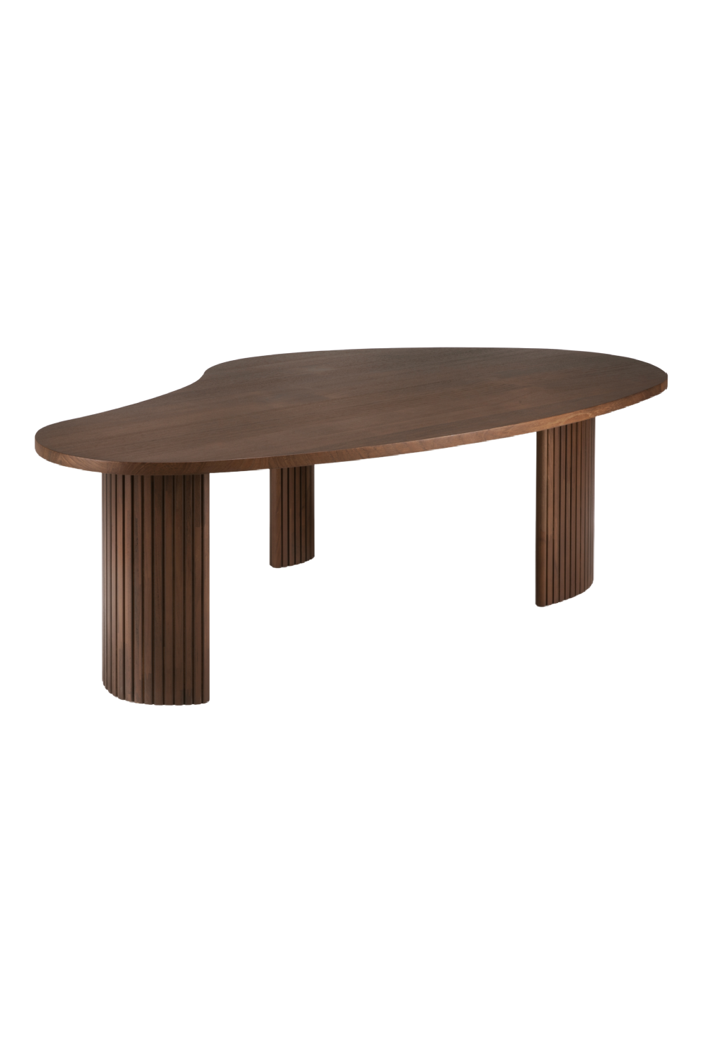   Teak Pebble-Shaped Coffee Table | Oroa.com