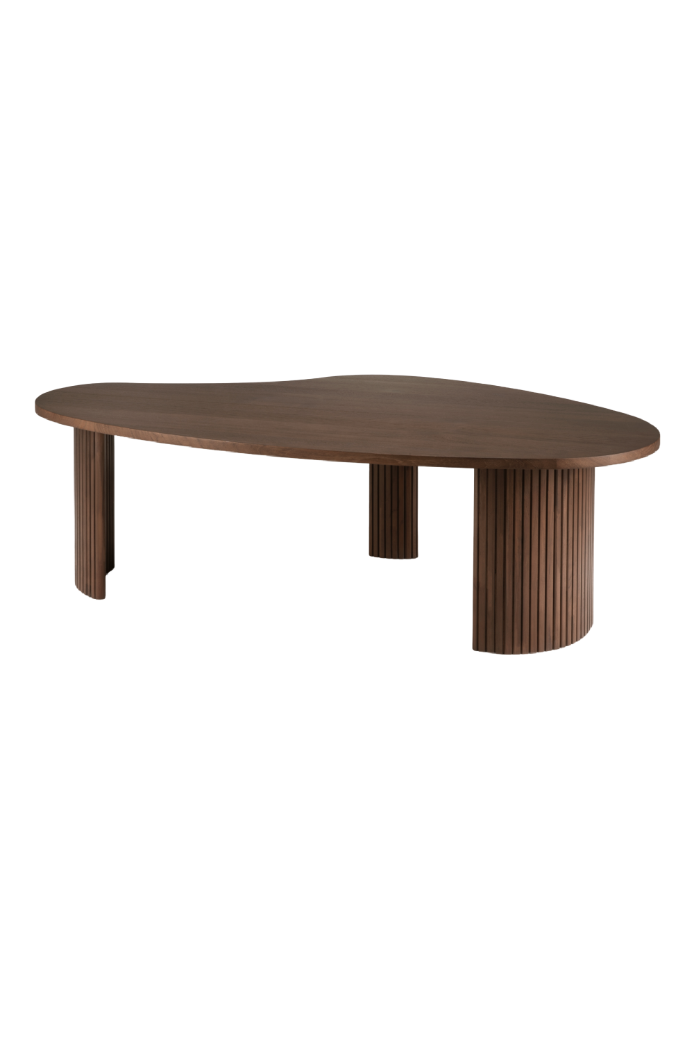   Teak Pebble-Shaped Coffee Table | Oroa.com