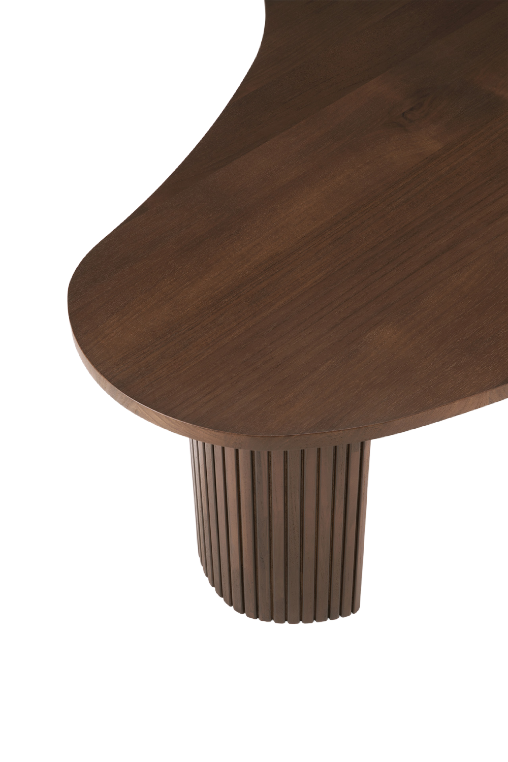   Teak Pebble-Shaped Coffee Table | Oroa.com