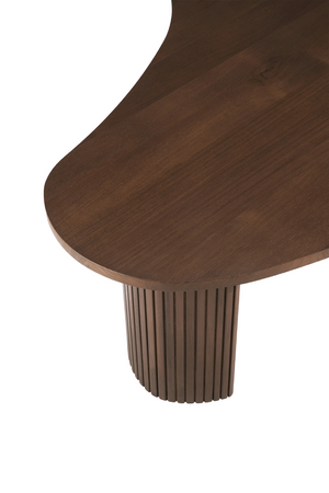   Teak Pebble-Shaped Coffee Table | Oroa.com