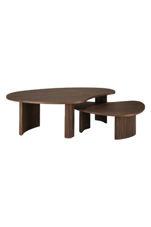   Teak Pebble-Shaped Coffee Table | Oroa.com