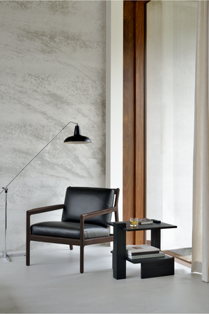   Black Teak Architectural Side Table | Oroa.com