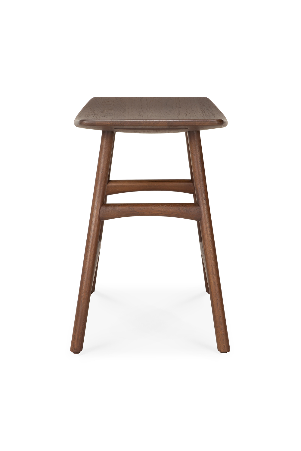   Varnished Teak Stool | Oroa.com
