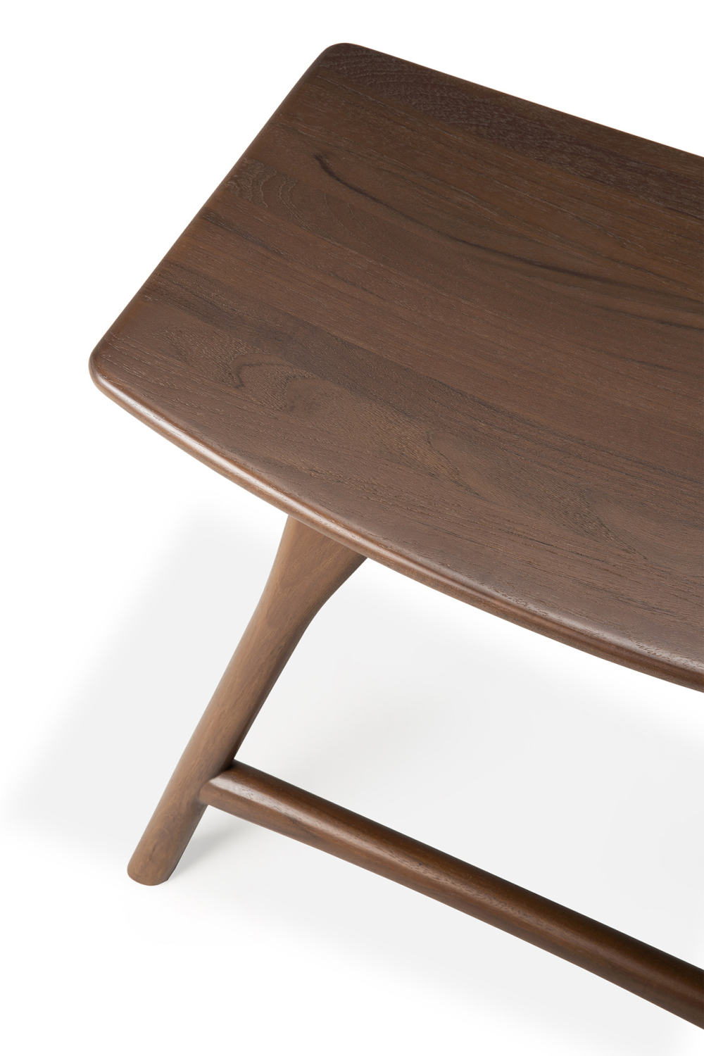   Varnished Teak Stool | Oroa.com