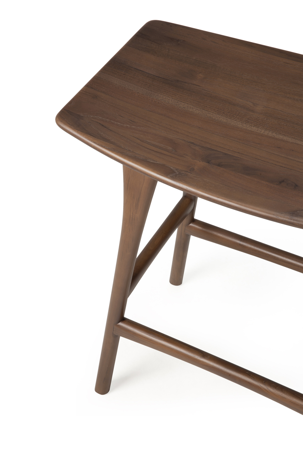   Varnished Teak Counter Stool | Oroa.com