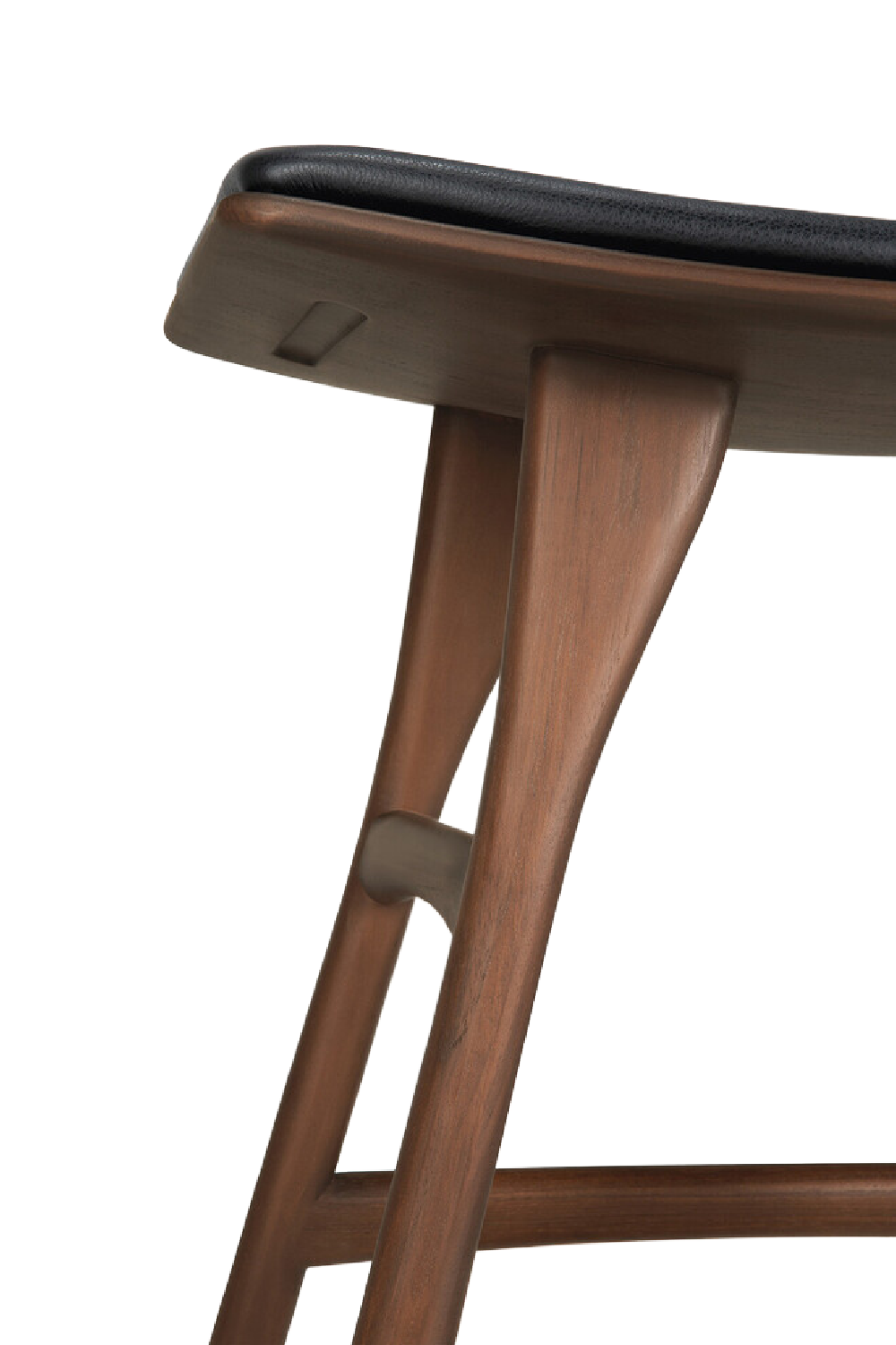   Varnished Teak Stool | Oroa.com