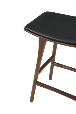   Varnished Teak Counter Stool | Oroa.com