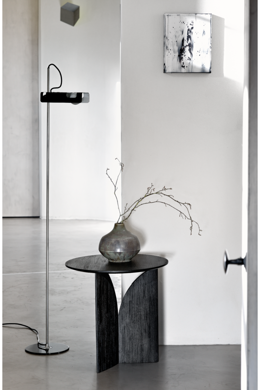  Black Teak Side Table | Oroa.com