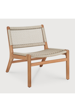   Beige Woven Outdoor Lounge Chair | Oroa.com