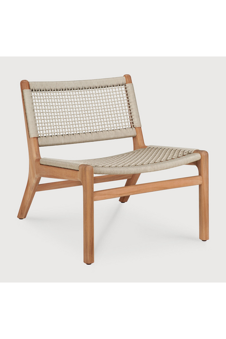   Beige Woven Outdoor Lounge Chair | Oroa.com