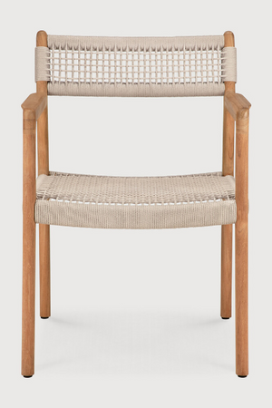   Beige Woven Outdoor Dining Chair | Oroa.com