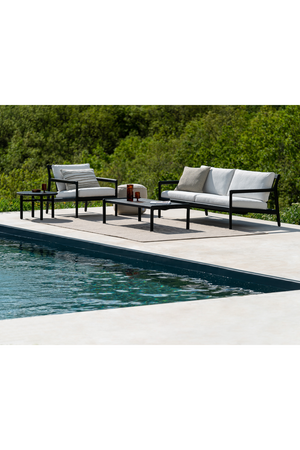   Black Teak Outdoor Sofa | Oroa.com