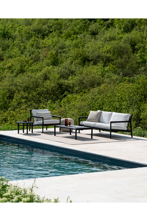   Black Teak Outdoor Sofa | Oroa.com