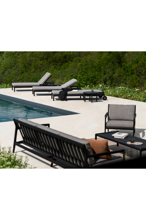   Black Teak Outdoor Lounge Chair | Oroa.com