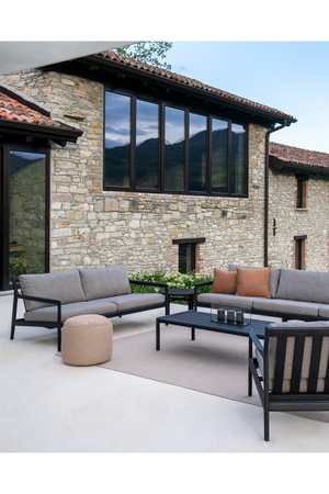   Black Teak Outdoor Sofa | Oroa.com
