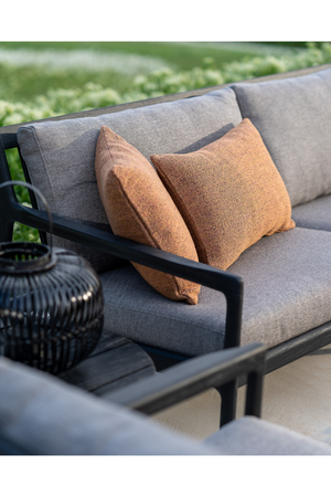   Black Teak 3+ Seater Outdoor Sofa | Oroa.com