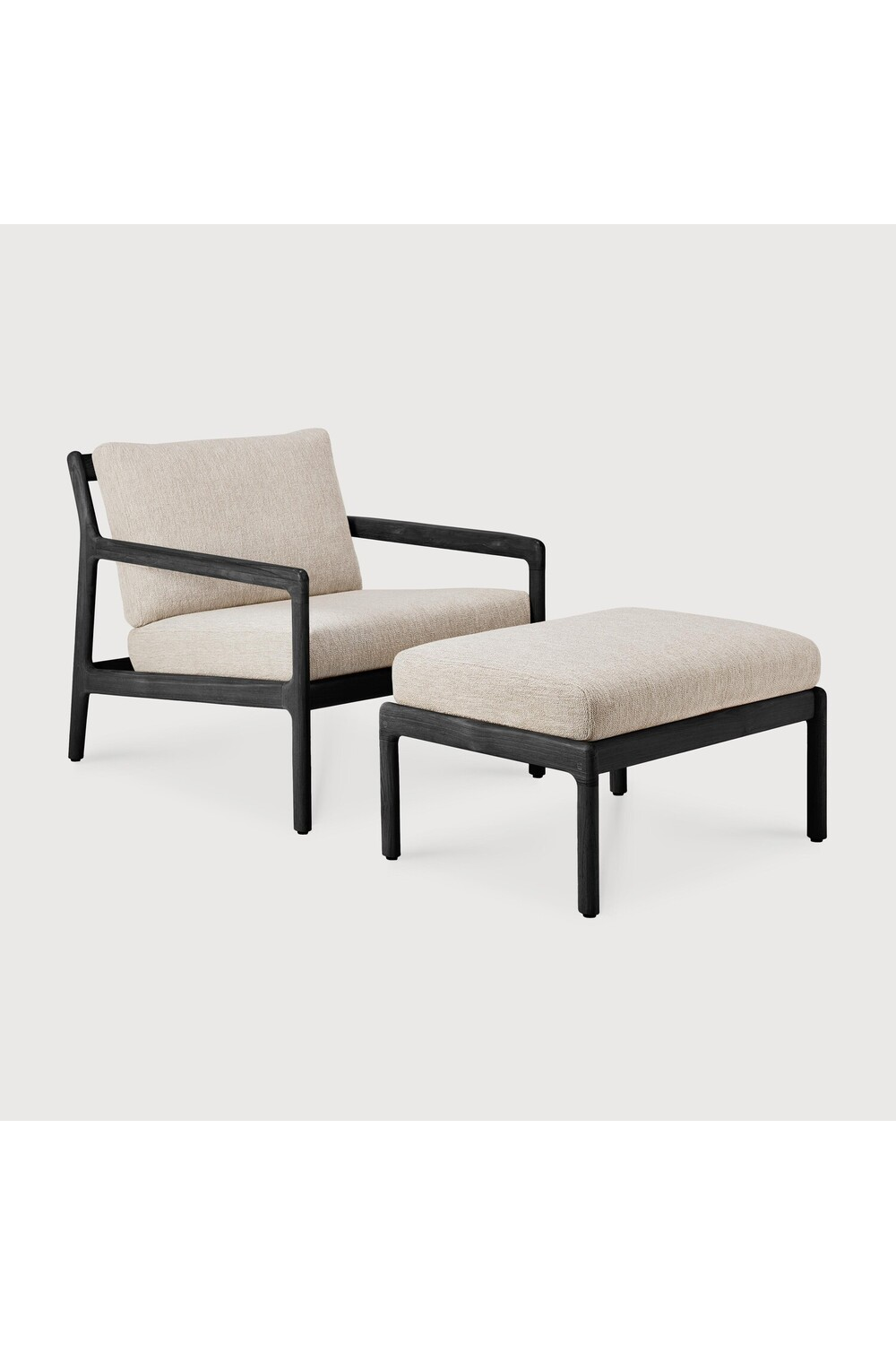   Teak Cushioned Outdoor Stool | Oroa.com