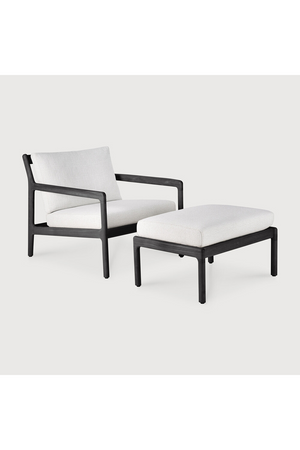   Teak Cushioned Outdoor Stool | Oroa.com