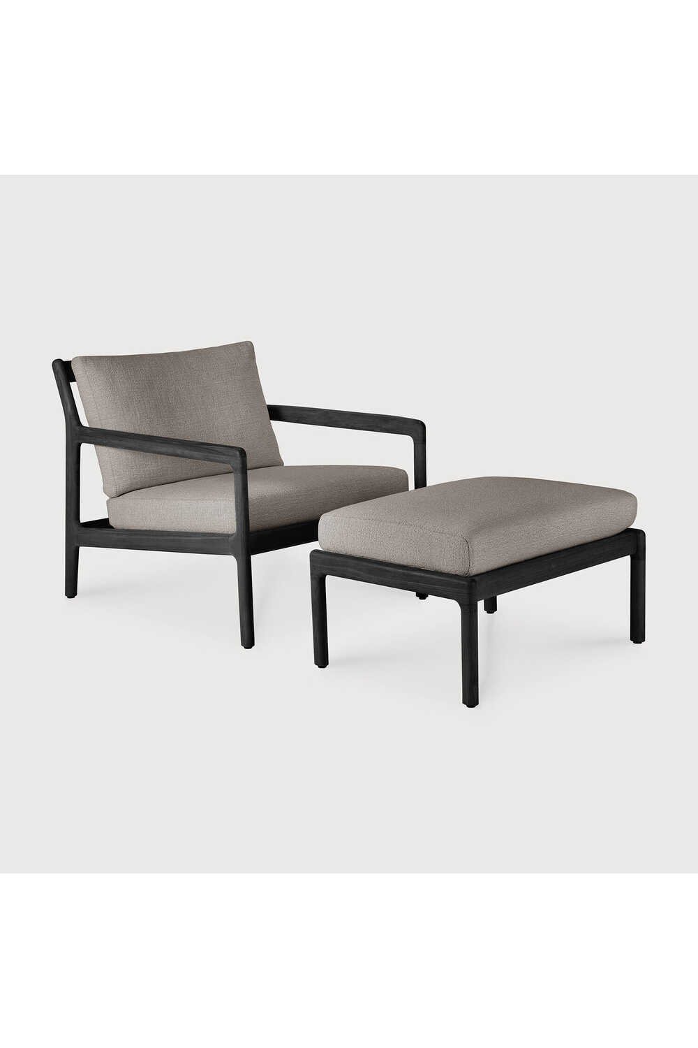  Teak Cushioned Outdoor Stool | Oroa.com