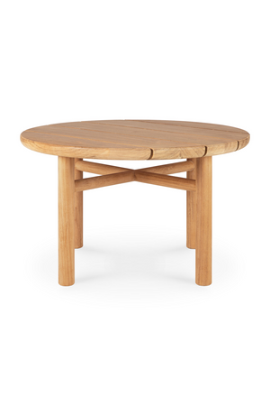   Round Slatted Outdoor Side Table | Oroa.com