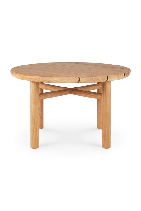   Round Slatted Outdoor Side Table | Oroa.com