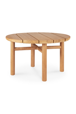   Round Slatted Outdoor Side Table | Oroa.com