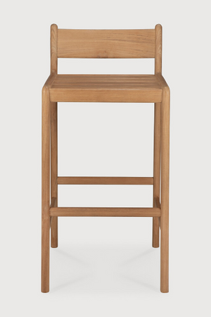   Natural Teak Outdoor Bar Stool | Oroa.com