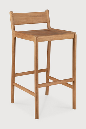   Natural Teak Outdoor Bar Stool | Oroa.com