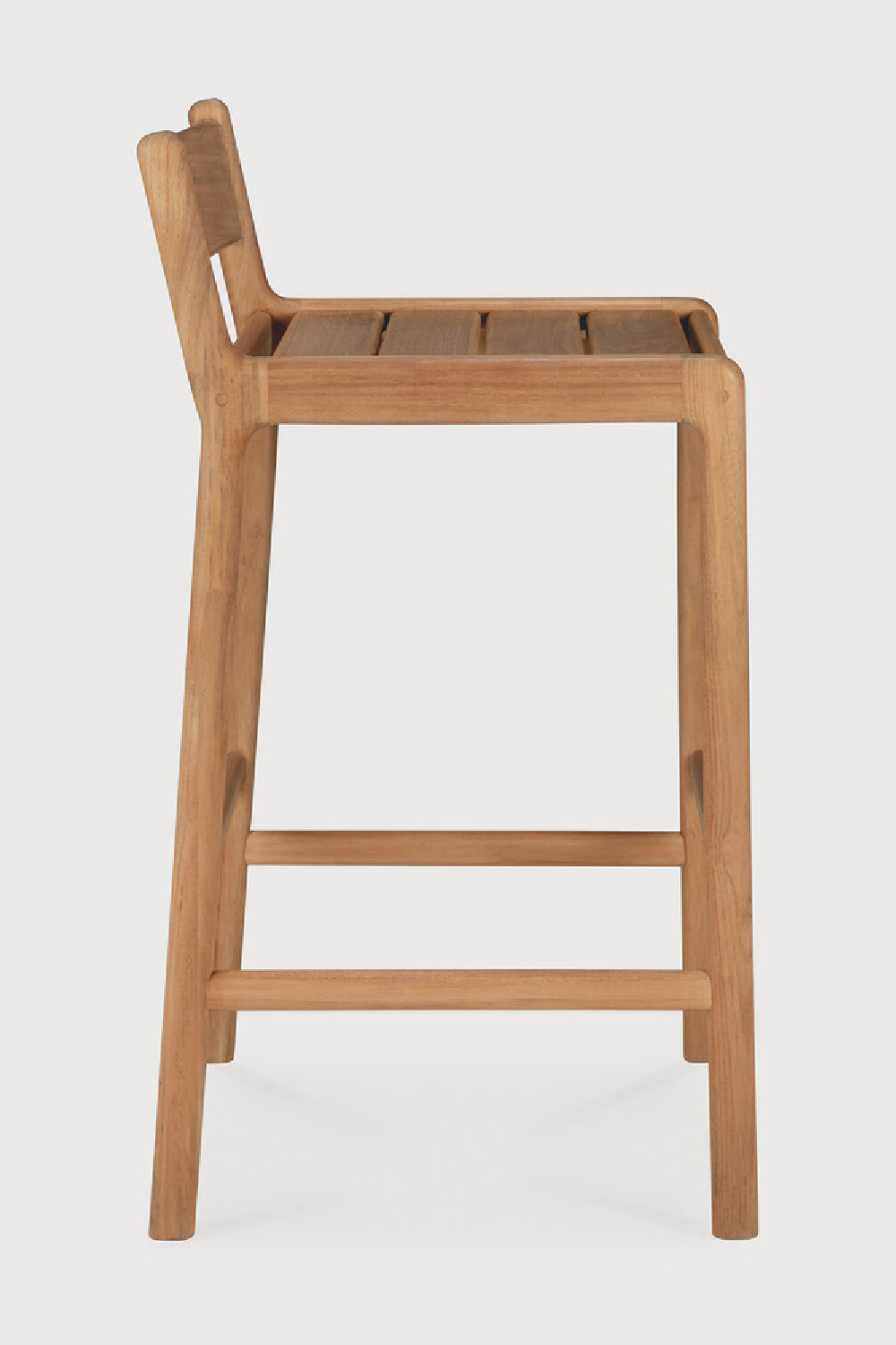   Natural Teak Outdoor Bar Stool | Oroa.com