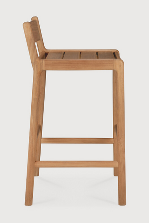   Natural Teak Outdoor Bar Stool | Oroa.com