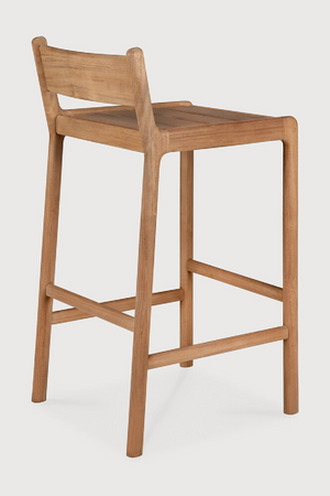   Natural Teak Outdoor Bar Stool | Oroa.com
