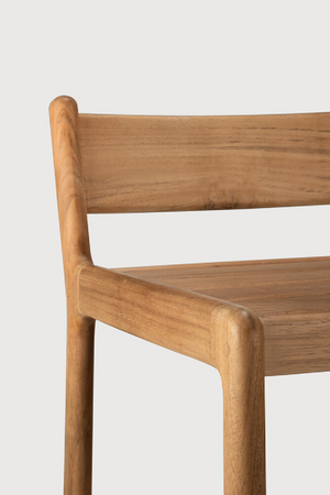   Natural Teak Outdoor Bar Stool | Oroa.com