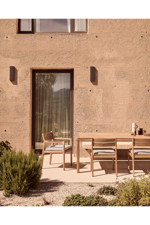   Teak Padded Outdoor Dining Chair | Oroa.com