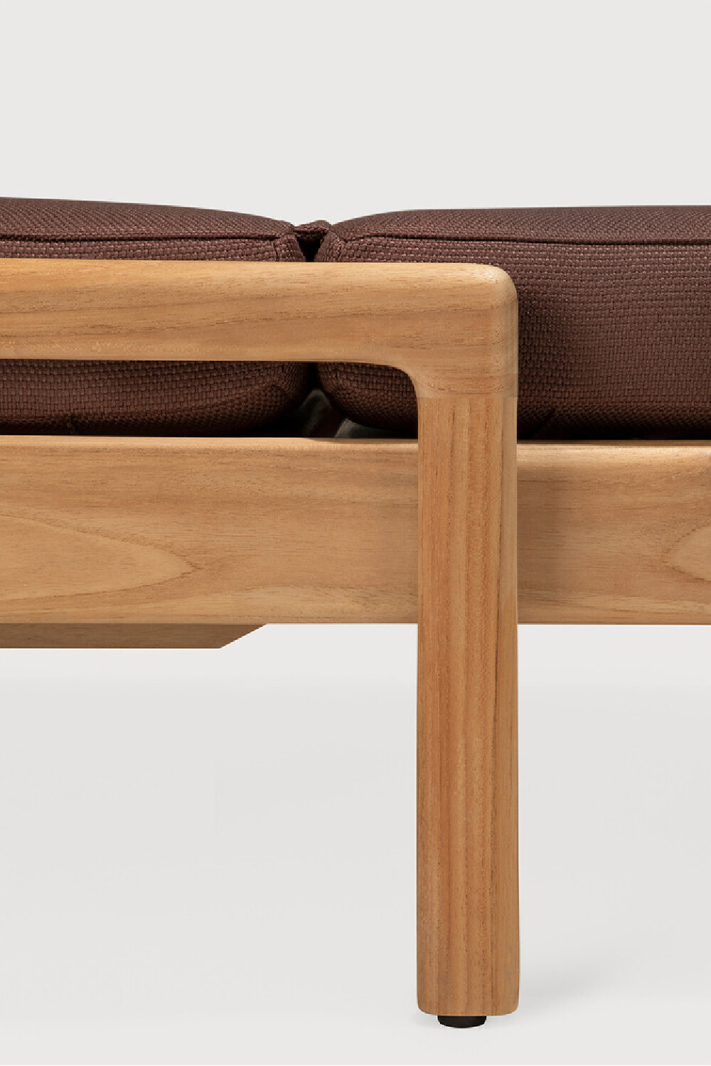   Teak Wheeled Adjustable Outdoor Lounger | Oroa.com