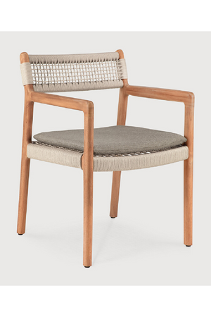   Beige Woven Outdoor Dining Chair | Oroa.com