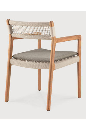   Beige Woven Outdoor Dining Chair | Oroa.com