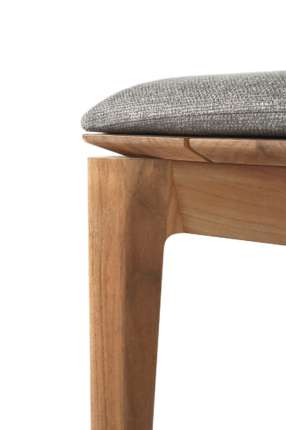   2-Seater Teak Cushioned Outdoor Bench | Oroa.com