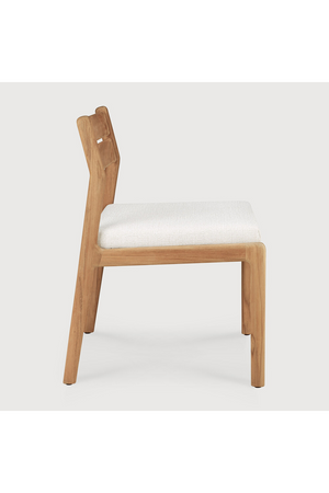   Teak Padded Outdoor Dining Chair | Oroa.com