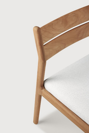   Teak Padded Outdoor Dining Chair | Oroa.com