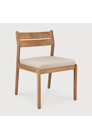   Teak Padded Outdoor Dining Chair | Oroa.com