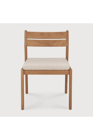   Teak Padded Outdoor Dining Chair | Oroa.com