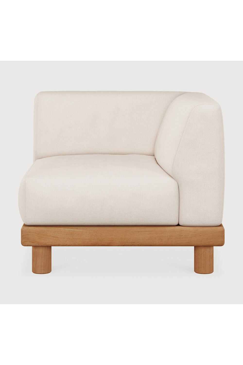   White Outdoor Modular End Sofa | Oroa.com