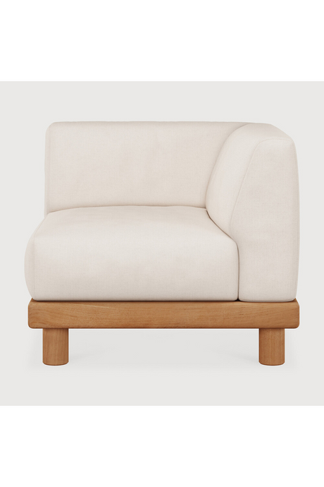   White Outdoor Modular End Sofa | Oroa.com