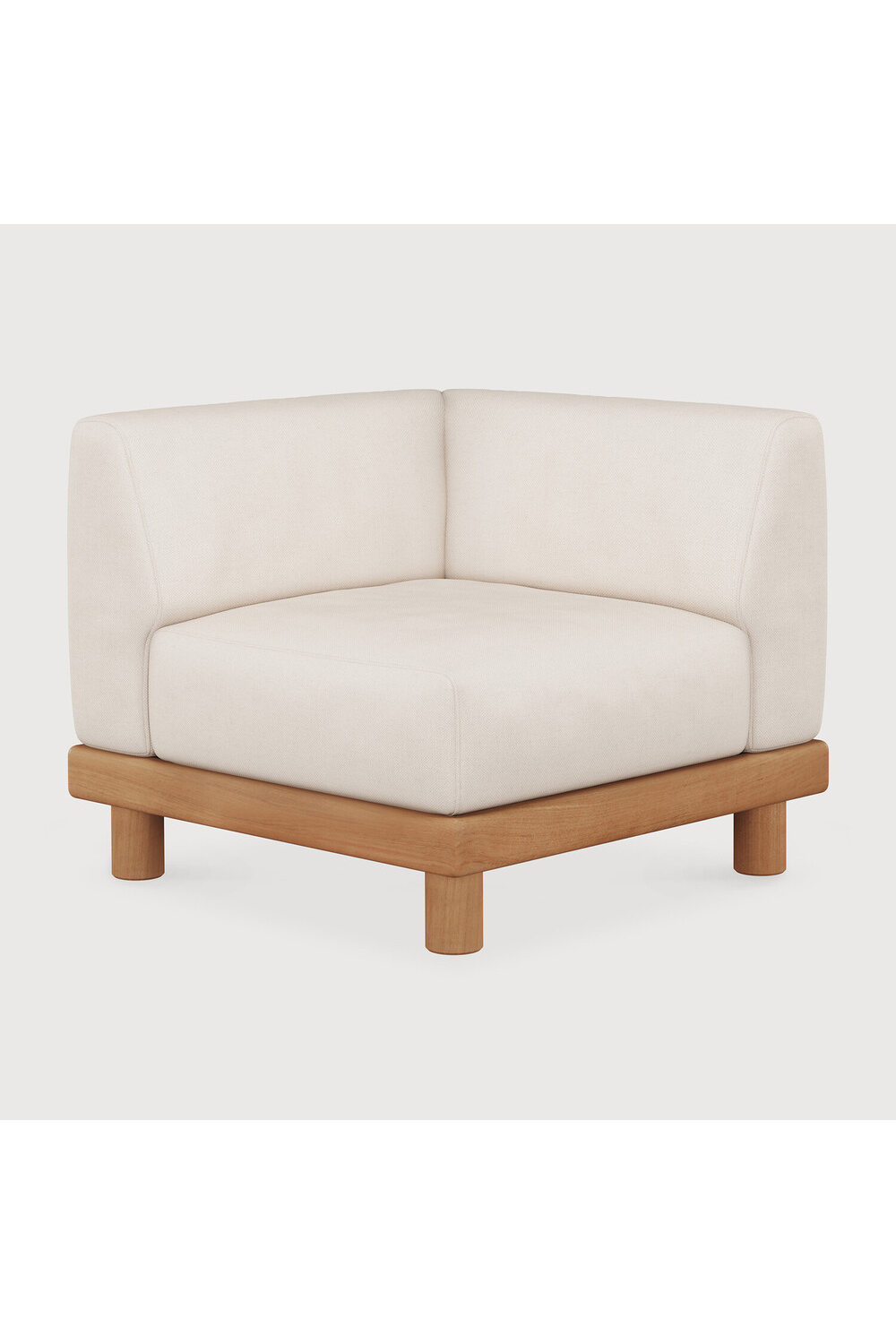   White Outdoor Modular End Sofa | Oroa.com