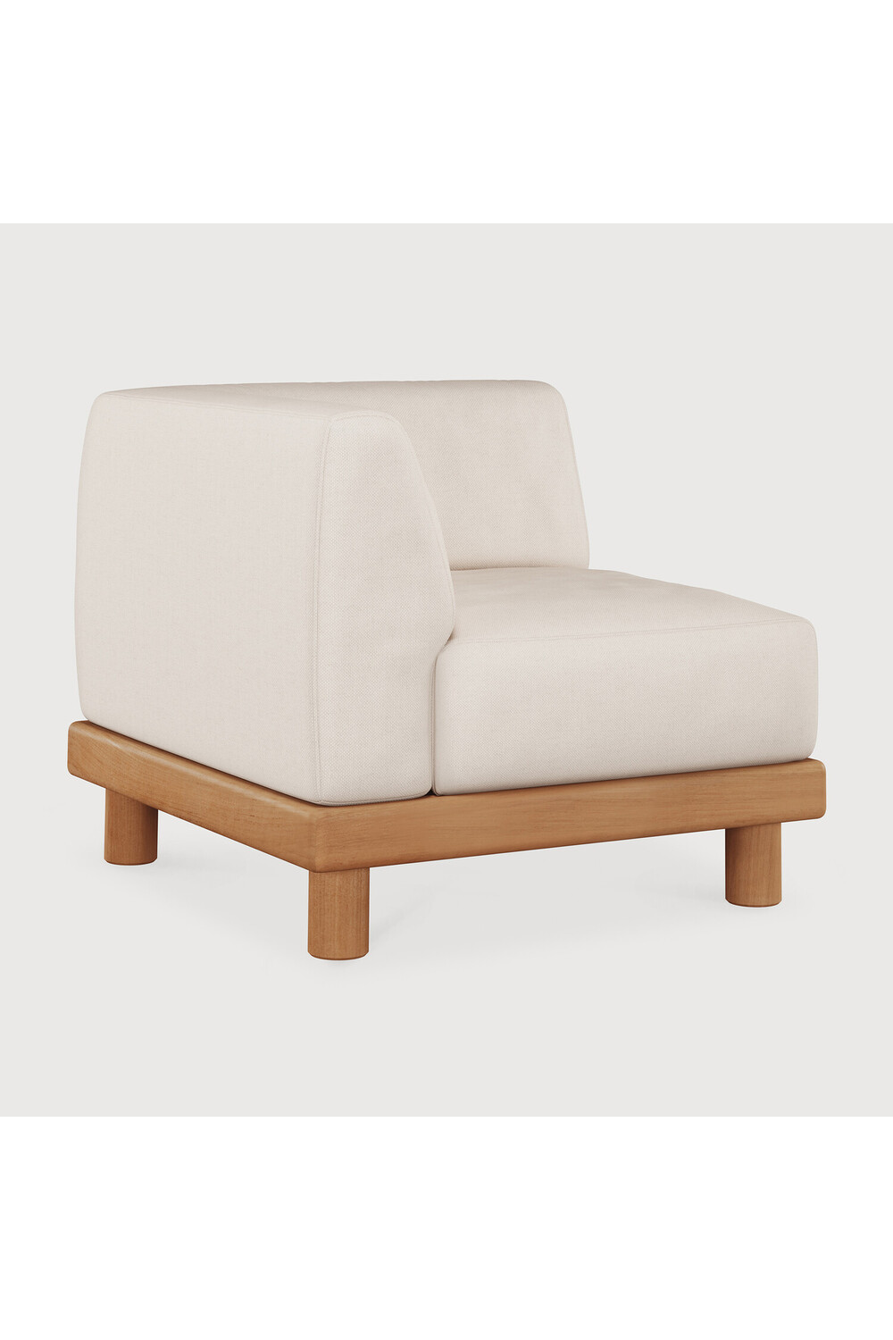   White Outdoor Modular End Sofa | Oroa.com