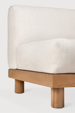   White Outdoor Modular End Sofa | Oroa.com