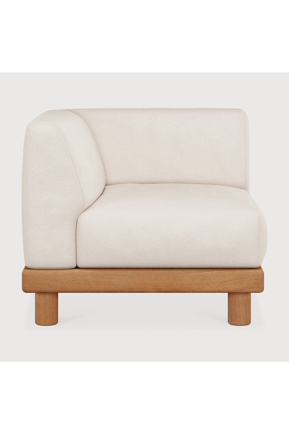   White Outdoor Modular End Sofa | Oroa.com