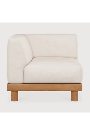   White Outdoor Modular End Sofa | Oroa.com