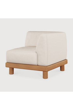   White Outdoor Modular End Sofa | Oroa.com